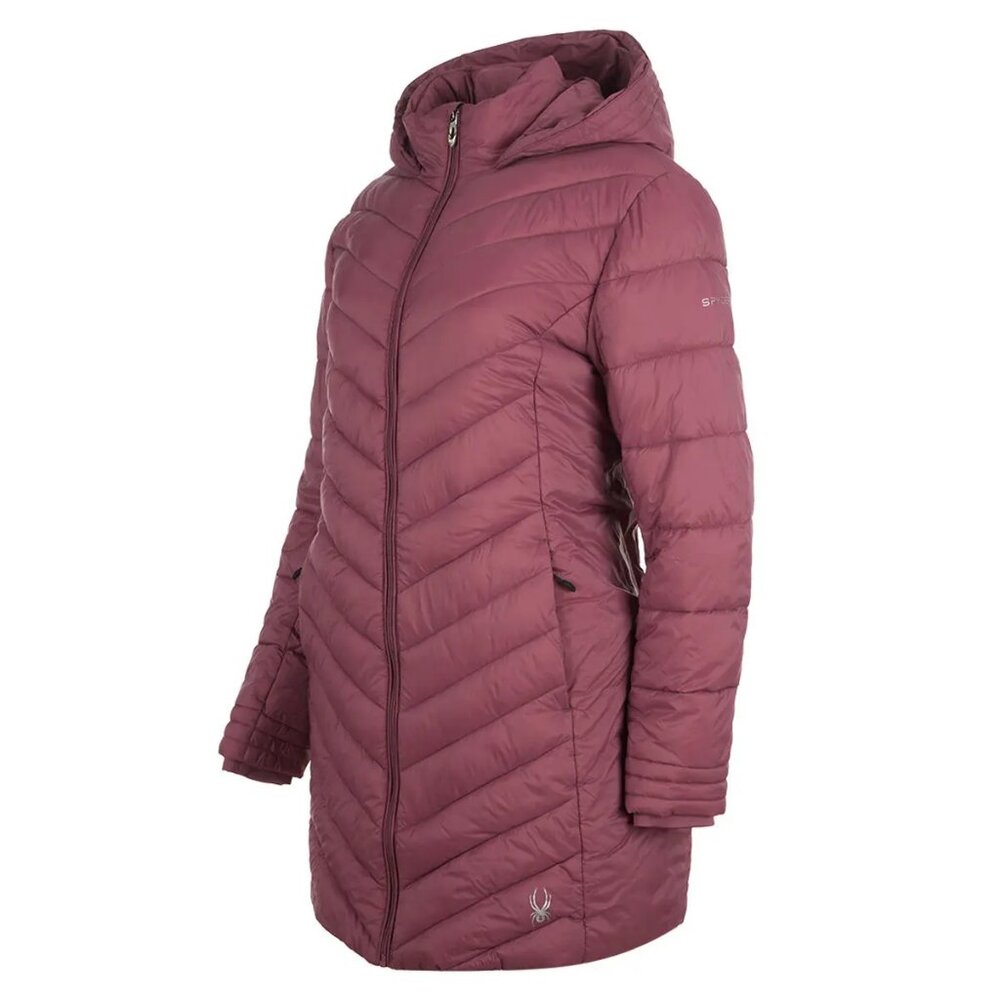 Spyder Women's Boundless Tulipwood Long Puffer Coat/NWT/M - Picture 2 of 16